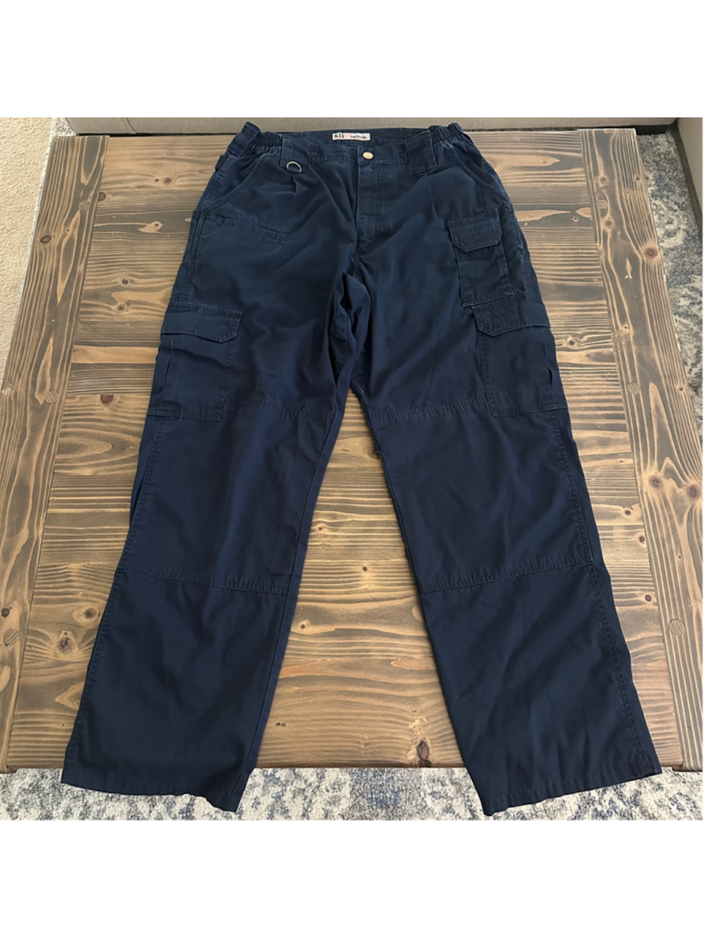 5.11 Tactical Men's Cargo Pants Size 32 Navy Blue Ripstop Utility Work